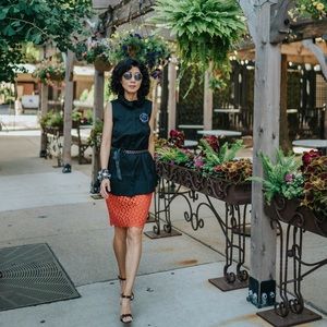 Ruffle neck top